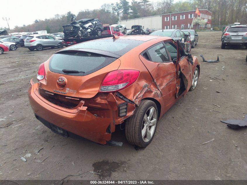 2013 HYUNDAI VELOSTER W/BLACK INT - KMHTC6AD2DU173019