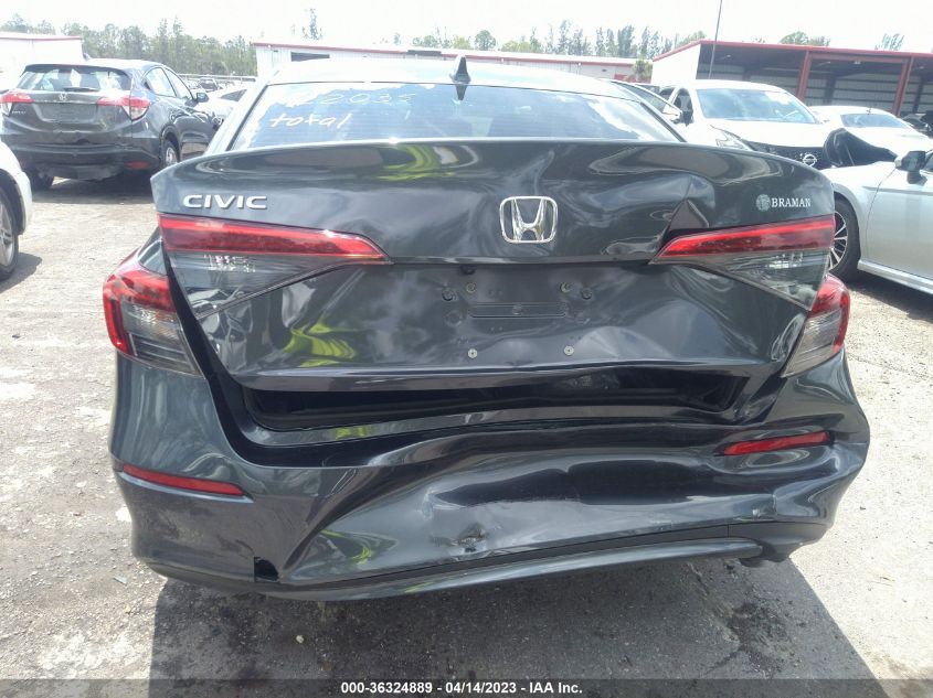 2022 HONDA CIVIC SEDAN EX - JHMFE1F76NX008445