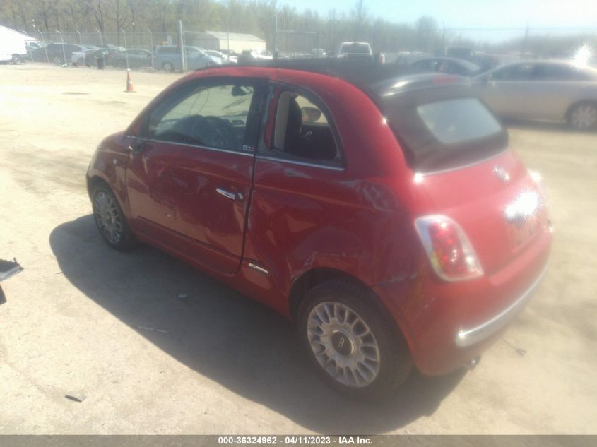 2015 FIAT 500C LOUNGE 3C3CFFERXFT603687