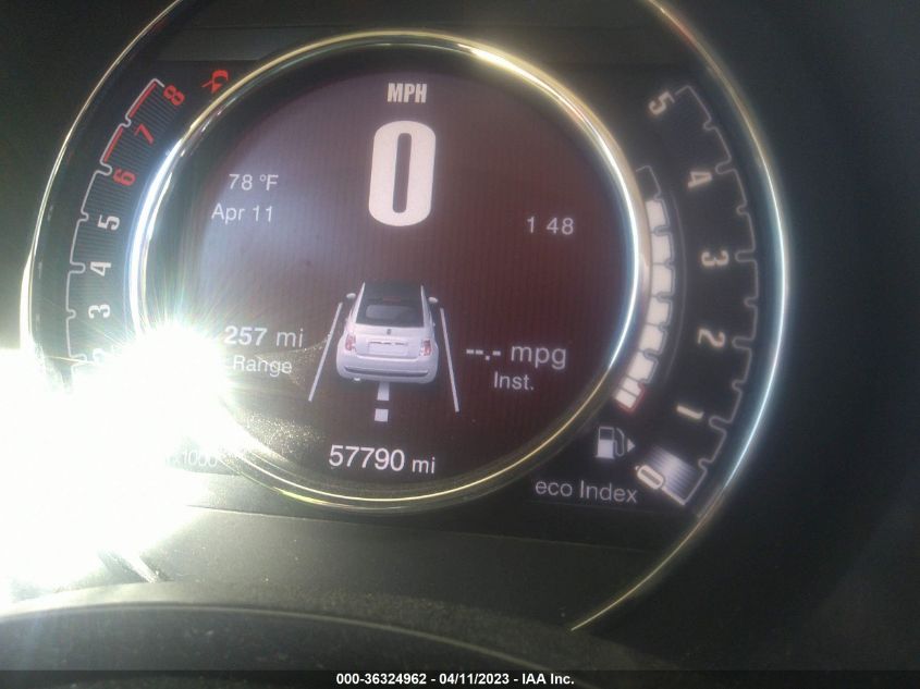 2015 FIAT 500C LOUNGE 3C3CFFERXFT603687