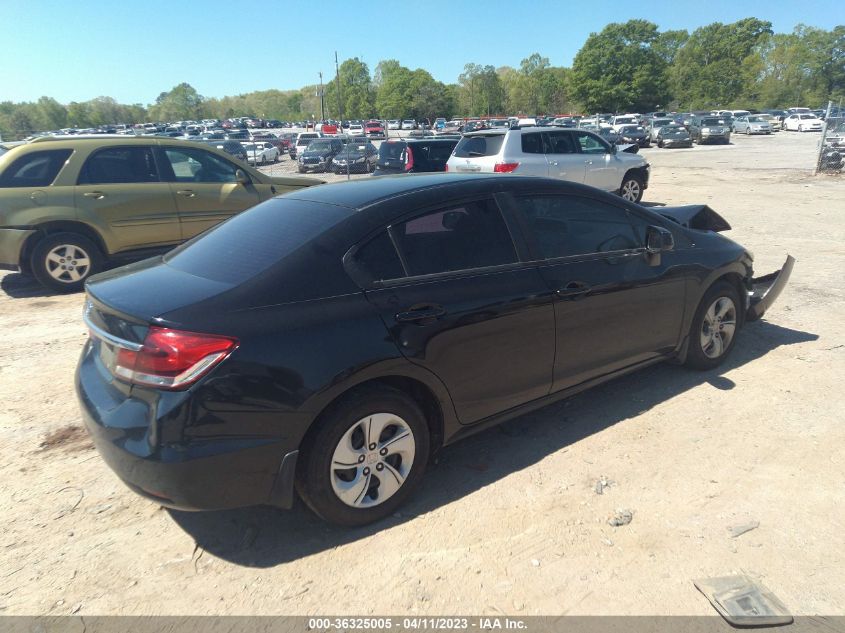 2013 HONDA CIVIC SDN LX - 2HGFB2F50DH585796