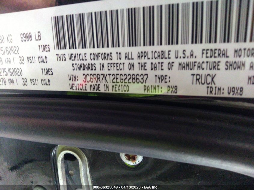 2014 RAM 1500 EXPRESS - 3C6RR7KT2EG228637