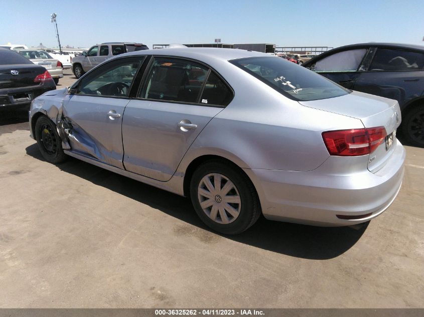 2015 VOLKSWAGEN JETTA SEDAN 2.0L S - 3VW2K7AJ9FM3FF520