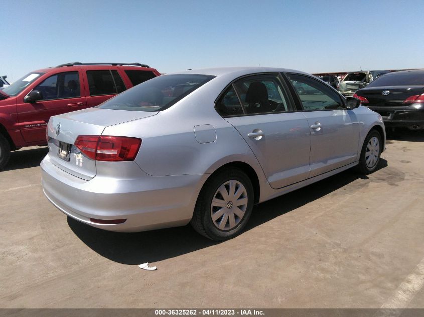 2015 VOLKSWAGEN JETTA SEDAN 2.0L S - 3VW2K7AJ9FM3FF520