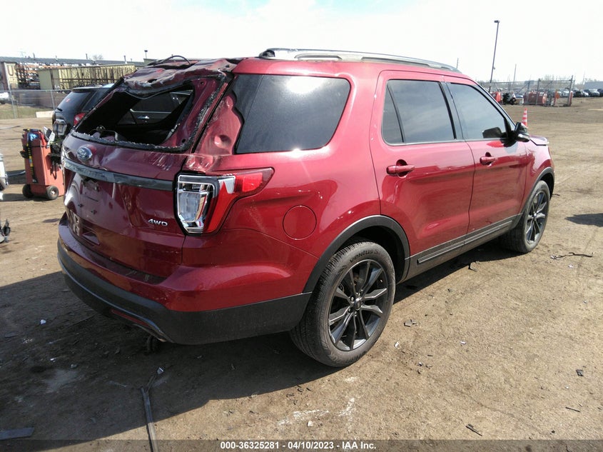VIN 1FM5K8D87HGE35692 2017 FORD EXPLORER XLT
