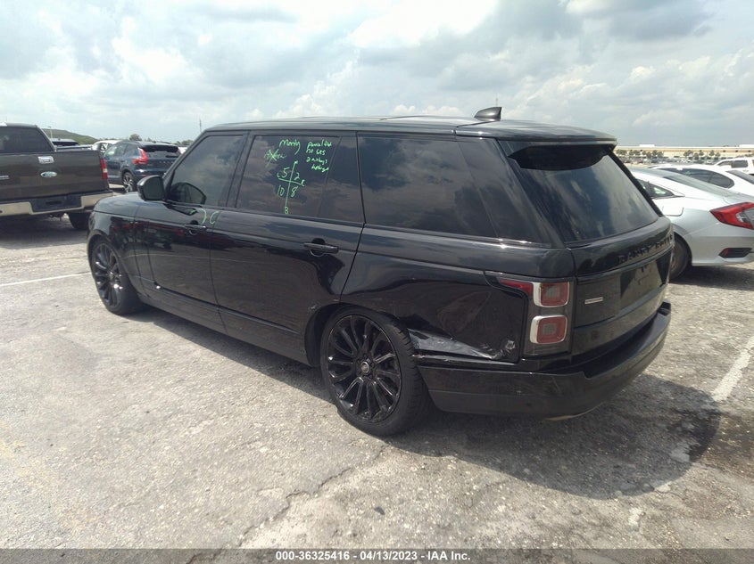 VIN SALGS2REXKS529216 2019 LAND ROVER RANGE ROVER