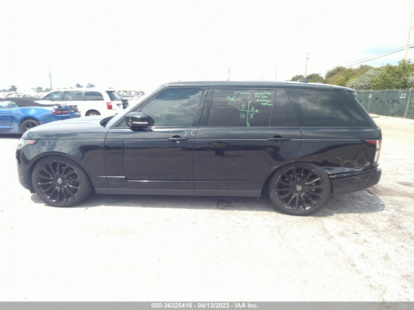 VIN SALGS2REXKS529216 2019 LAND ROVER RANGE ROVER