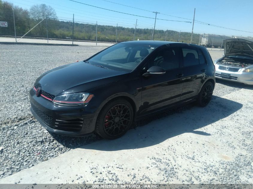 2016 VOLKSWAGEN GOLF GTI AUTOBAHN W - 3VW547AU9GM050548