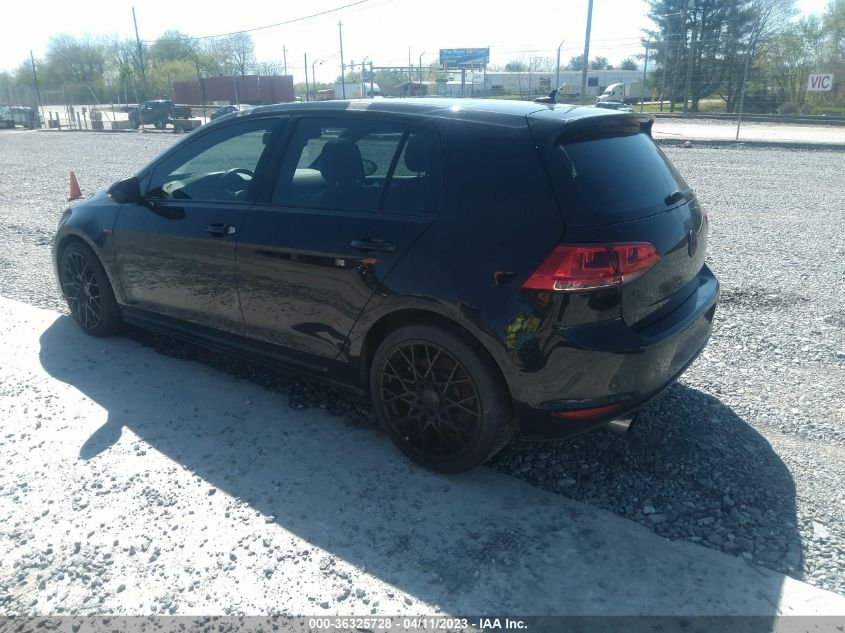 2016 VOLKSWAGEN GOLF GTI AUTOBAHN W - 3VW547AU9GM050548