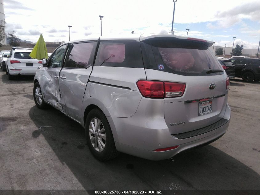 2015 KIA SEDONA L - KNDMA5C1XF6032282