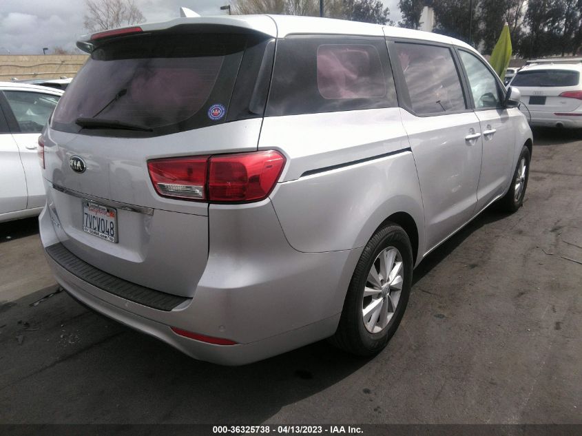 2015 KIA SEDONA L - KNDMA5C1XF6032282