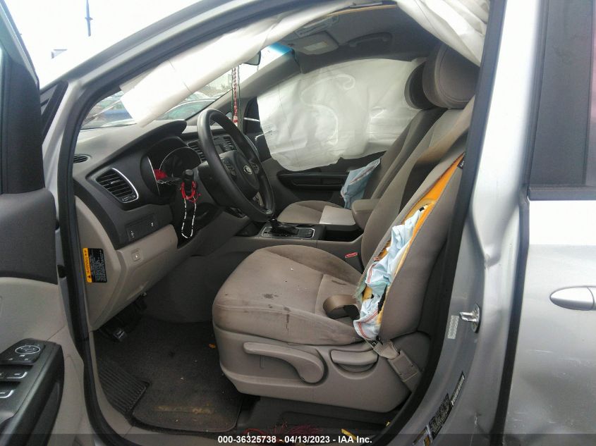 2015 KIA SEDONA L - KNDMA5C1XF6032282