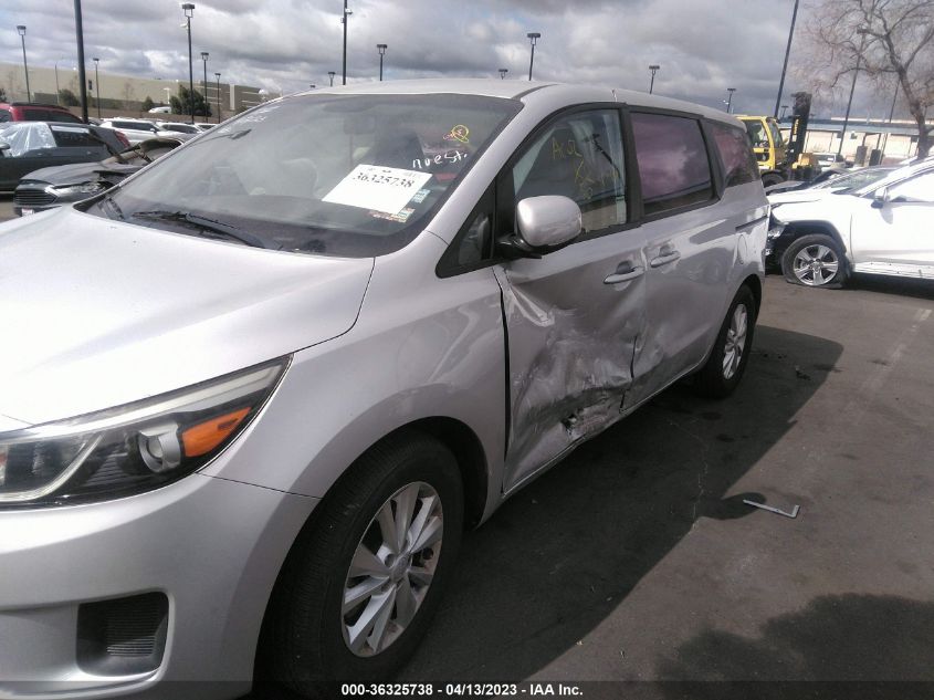 2015 KIA SEDONA L - KNDMA5C1XF6032282