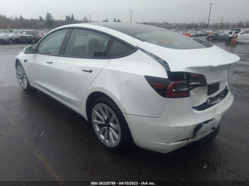 2022 TESLA MODEL 3 LONG RANGE - 5YJ3E1EB8NF157783
