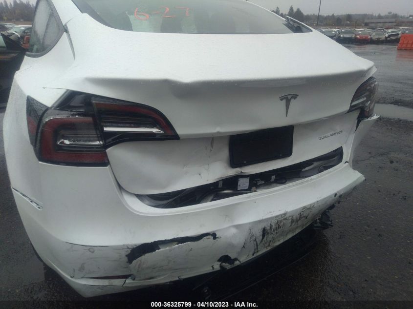 2022 TESLA MODEL 3 LONG RANGE - 5YJ3E1EB8NF157783
