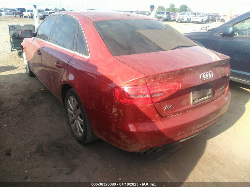 2013 AUDI A4 PREMIUM - WAUAFAFL5DN019773