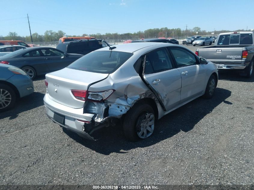2022 KIA RIO LX - 3KPA24AD8NE495604