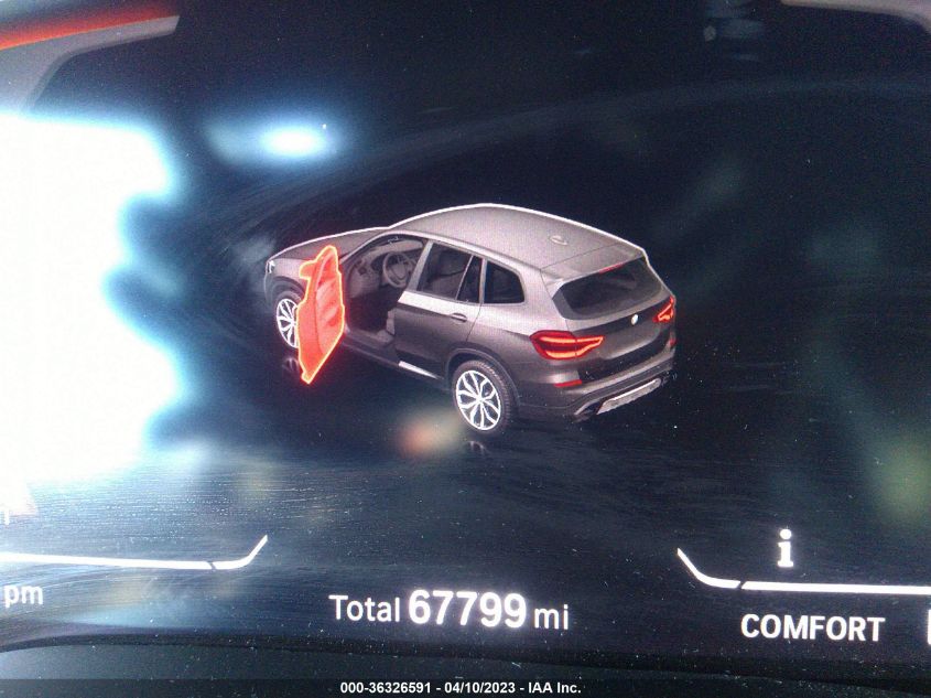 2020 BMW X3 SDRIVE30I - 5UXTY3C09L9B90014