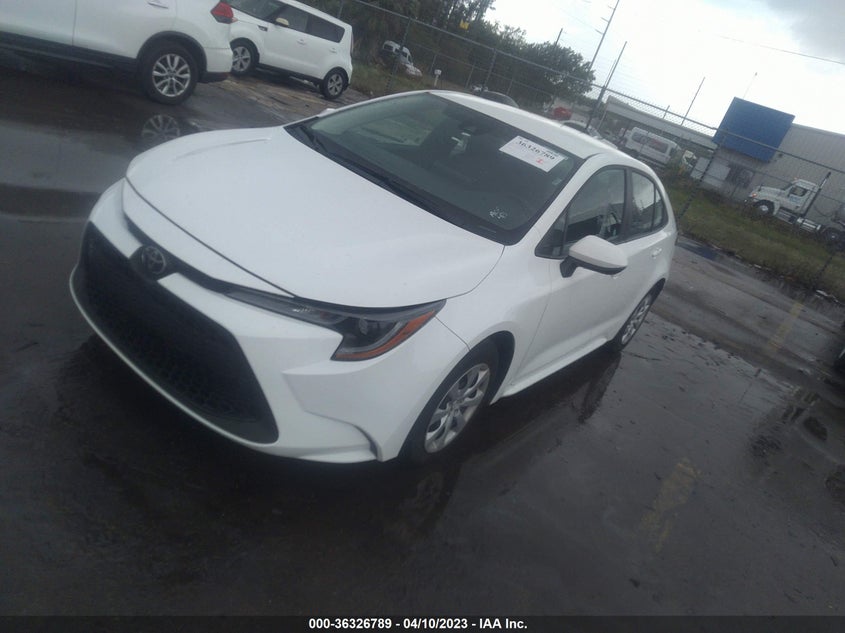 VIN 5YFEPMAE8NP308193 2022 TOYOTA COROLLA LE