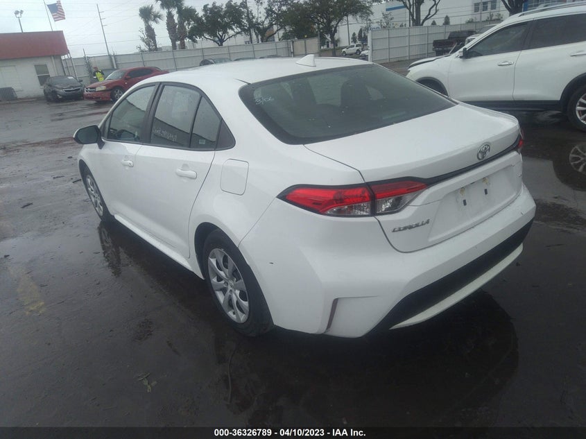 VIN 5YFEPMAE8NP308193 2022 TOYOTA COROLLA LE