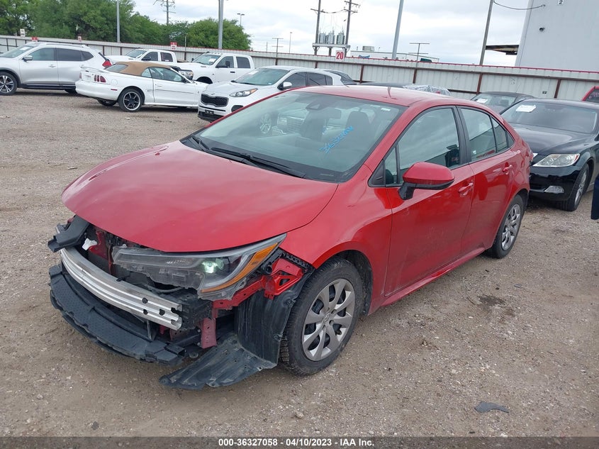 VIN 5YFEPMAE1MP187747 2021 TOYOTA COROLLA LE