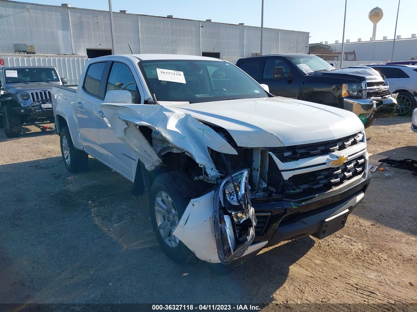 VIN 1GCGSCEN9M1143611 2021 CHEVROLET COLORADO 2WD LT