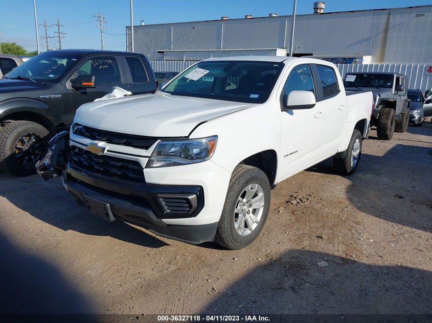 VIN 1GCGSCEN9M1143611 2021 CHEVROLET COLORADO 2WD LT