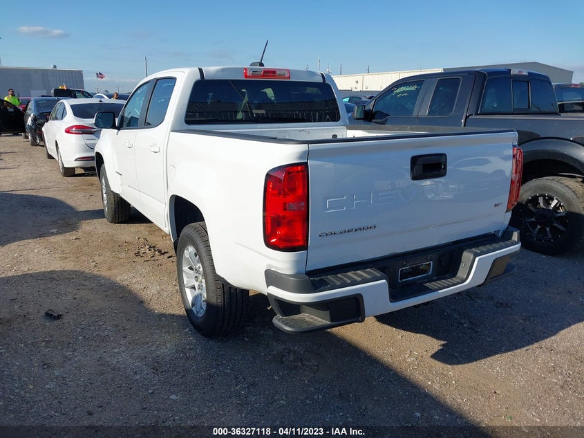 VIN 1GCGSCEN9M1143611 2021 CHEVROLET COLORADO 2WD LT