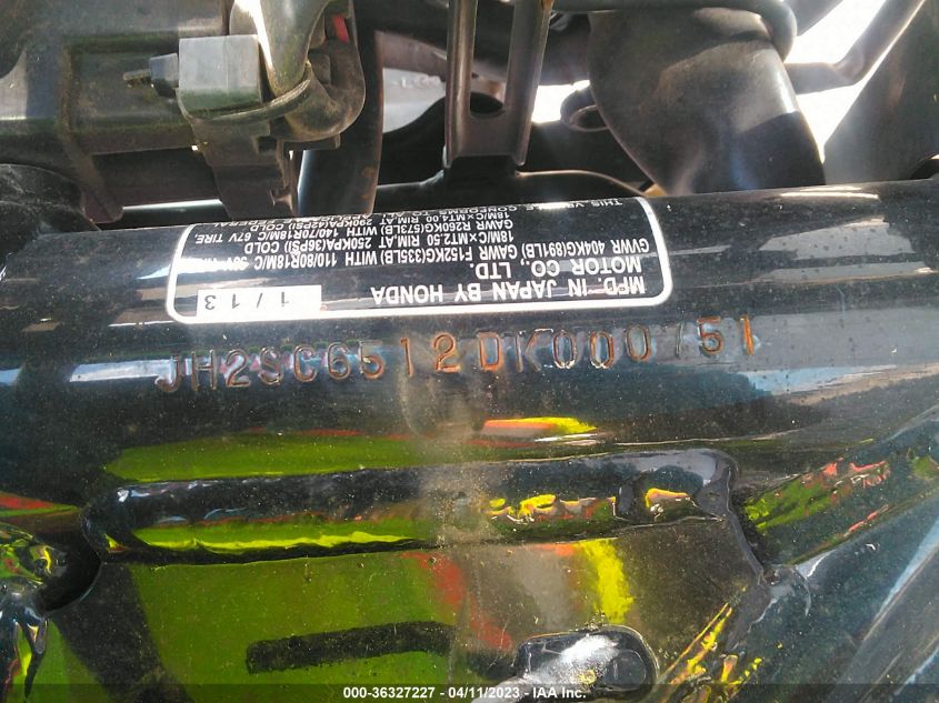2013 HONDA CB1100 - JH2SC6512DK000751