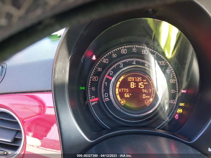 2013 FIAT 500 TURBO - 3C3CFFHH5DT543222