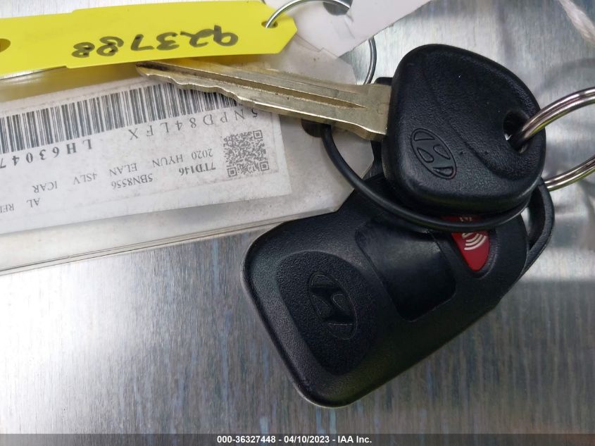 2020 HYUNDAI ELANTRA SEL - 5NPD84LFXLH630472
