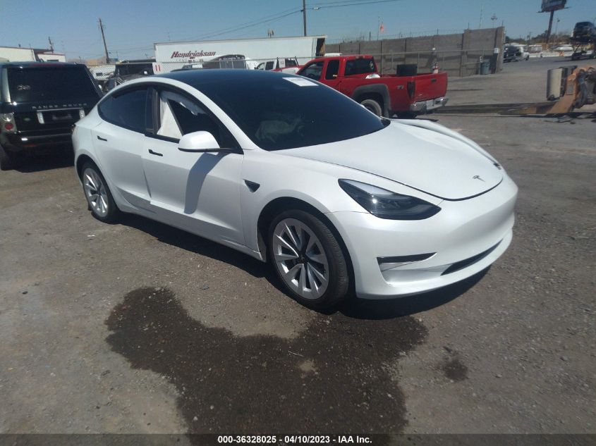 2022 TESLA MODEL 3 - 5YJ3E1EA8NF316194