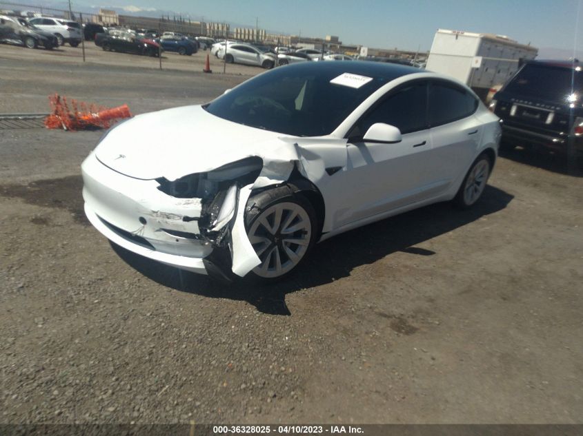 2022 TESLA MODEL 3 - 5YJ3E1EA8NF316194