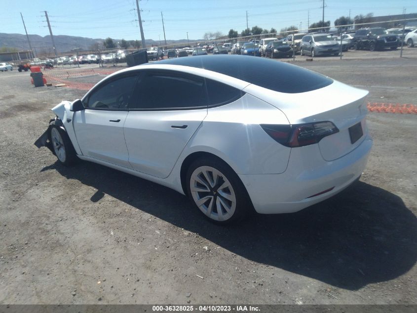 2022 TESLA MODEL 3 - 5YJ3E1EA8NF316194