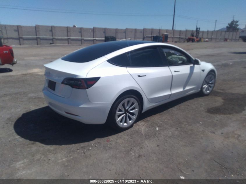 2022 TESLA MODEL 3 - 5YJ3E1EA8NF316194