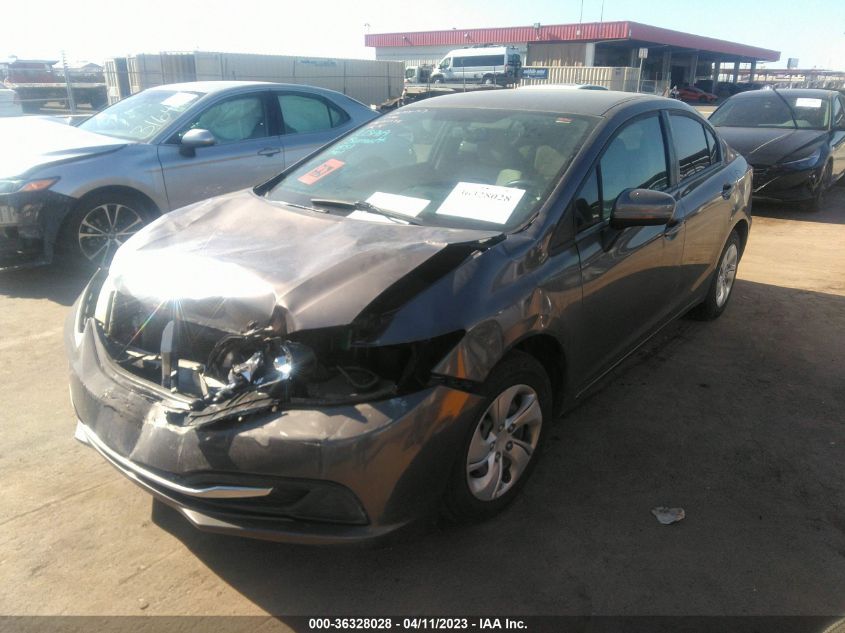 2014 HONDA CIVIC SEDAN LX - 19XFB2F55EE211440
