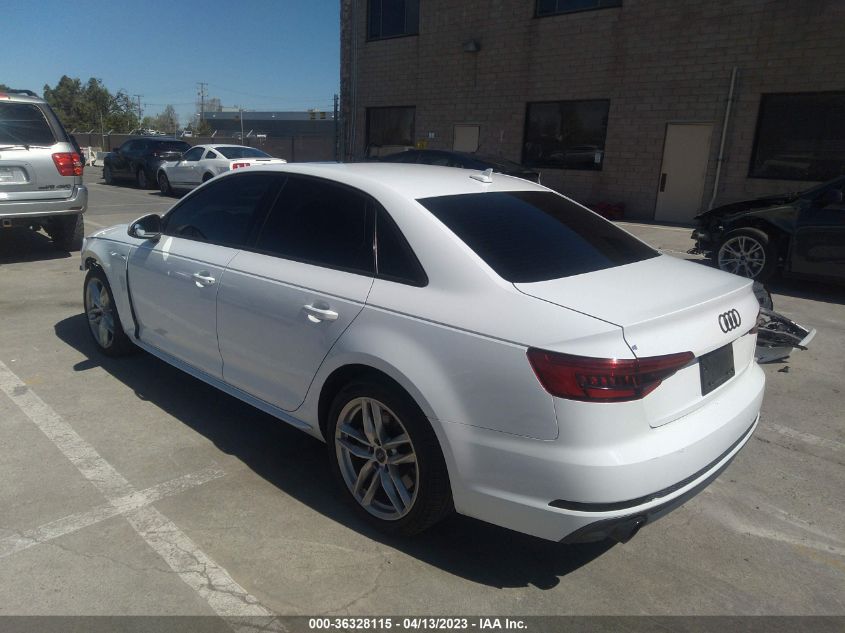 2017 AUDI A4 SEASON OF AUDI PREMIUM - WAUDNAF45HN041240
