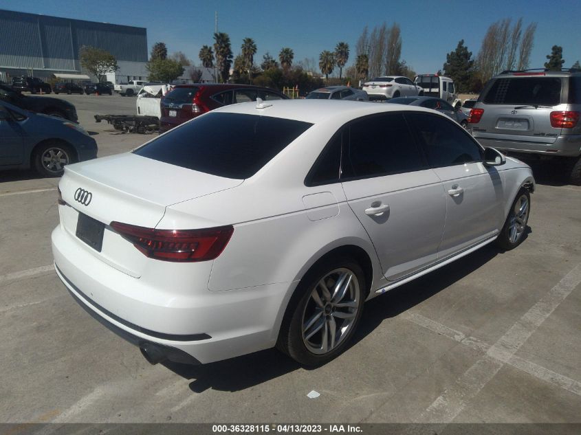 2017 AUDI A4 SEASON OF AUDI PREMIUM - WAUDNAF45HN041240