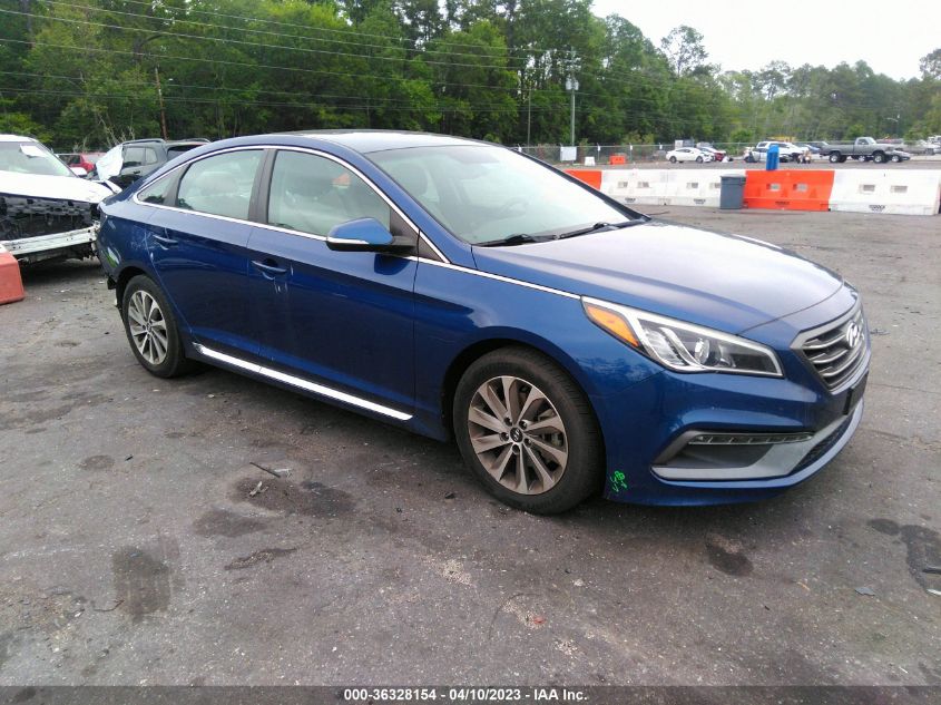 2016 HYUNDAI SONATA 2.4L SPORT - 5NPE34AF2GH424509