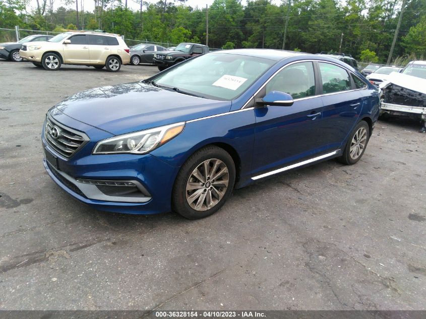 2016 HYUNDAI SONATA 2.4L SPORT - 5NPE34AF2GH424509