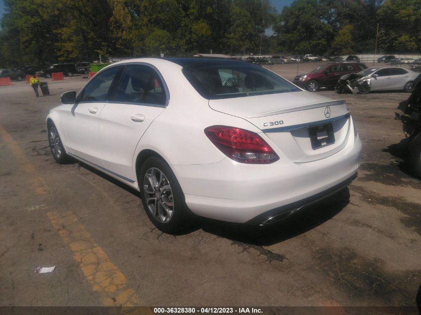 2016 MERCEDES-BENZ C-CLASS C 300 - WDDWF4KB4GR148310