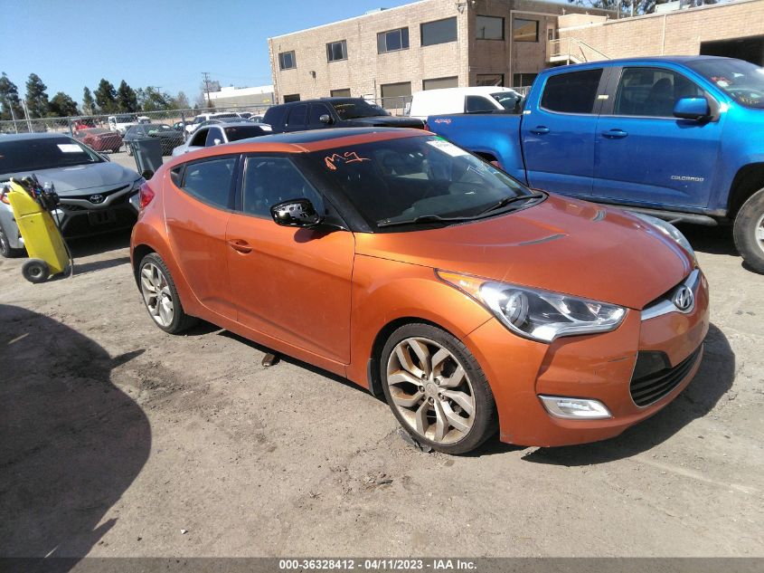 2013 HYUNDAI VELOSTER W/BLACK INT - KMHTC6AD4DU089171