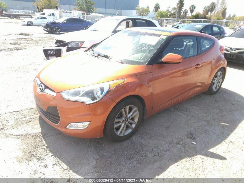 2013 HYUNDAI VELOSTER W/BLACK INT - KMHTC6AD4DU089171