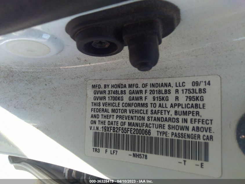 2015 HONDA CIVIC SEDAN LX - 19XFB2F55FE200066