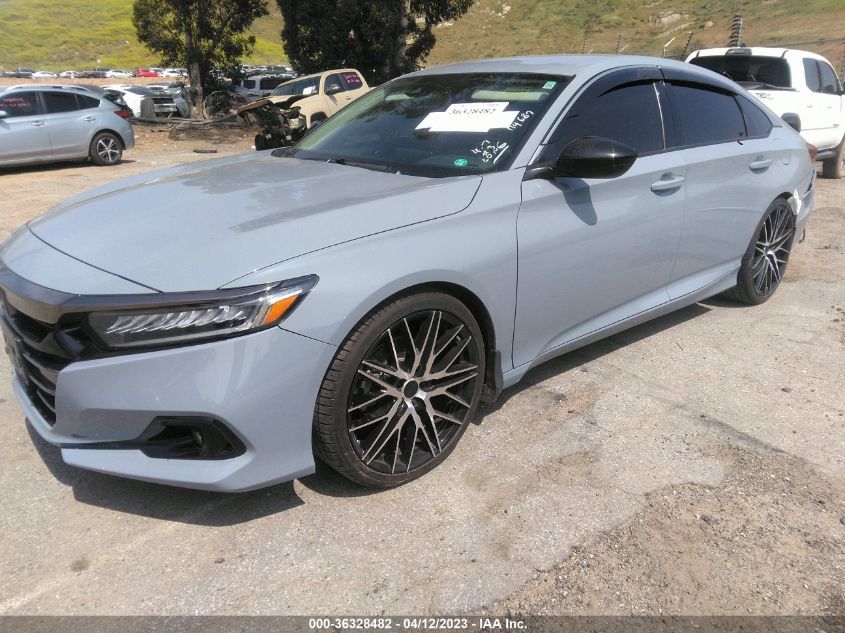 2021 HONDA ACCORD SEDAN SPORT SE - 1HGCV1F45MA114687