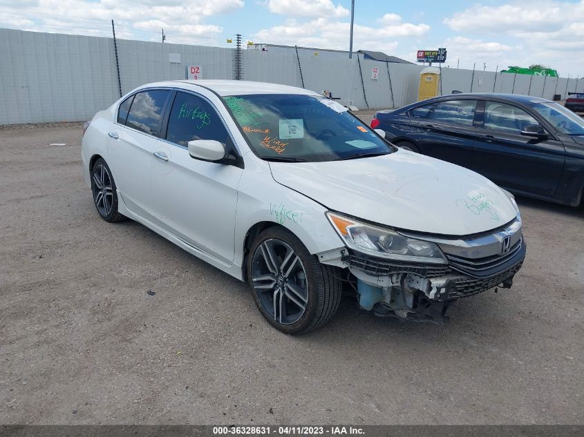 2017 HONDA ACCORD SEDAN SPORT - 1HGCR2F56HA052032