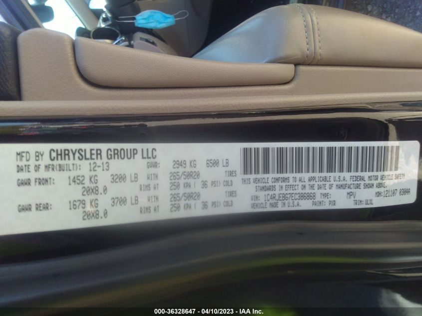 2014 JEEP GRAND CHEROKEE LIMITED - 1C4RJEBG7EC386868