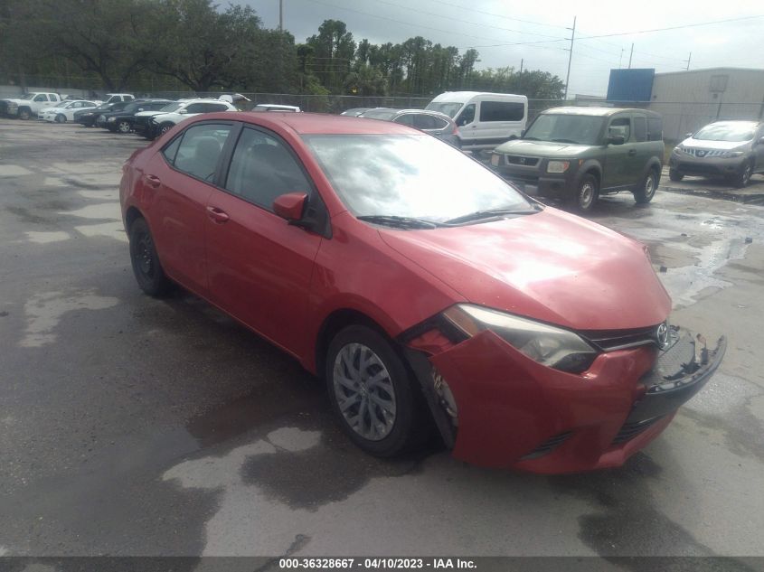 2015 TOYOTA COROLLA L/LE/S/S PLUS/LE PLUS - 5YFBURHEXFP242116