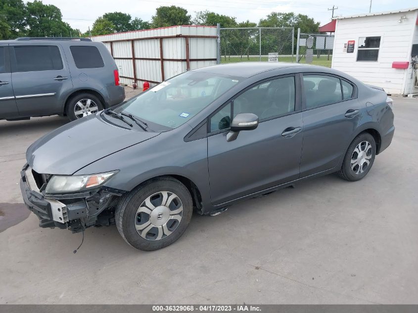 2013 HONDA CIVIC HYBRID 19XFB4F22DE201898