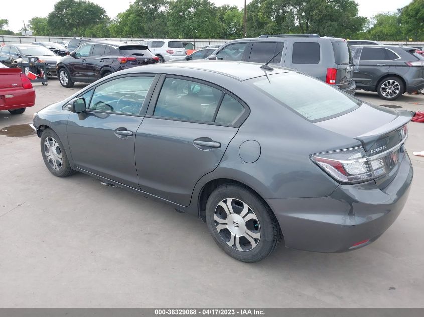 2013 HONDA CIVIC HYBRID 19XFB4F22DE201898
